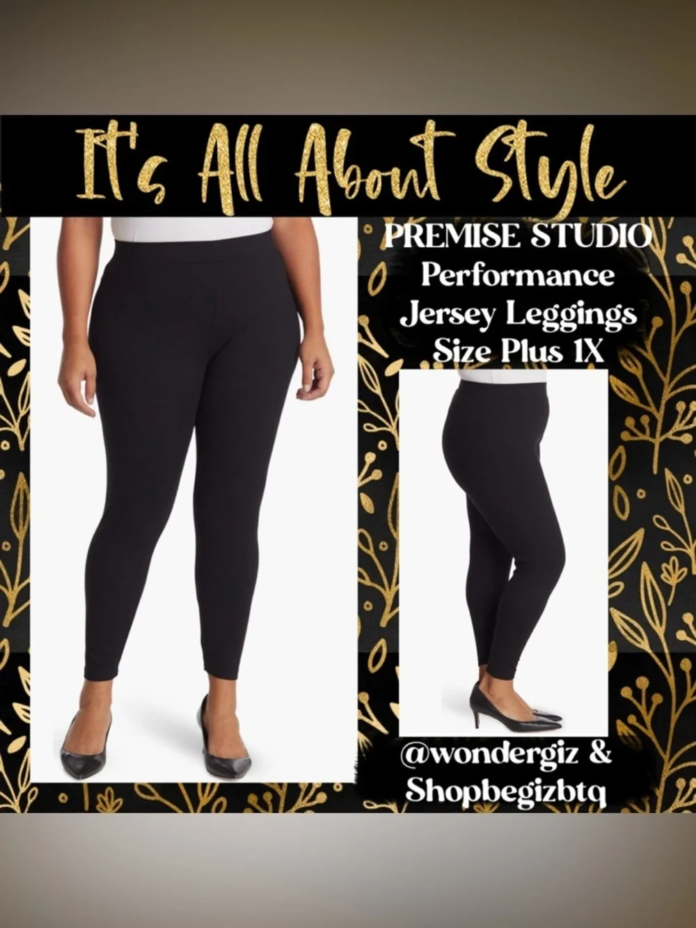 🔥🔥 🔥ONE ITEM DEAL OF THE DAY PREMISE STUDIO LEGGINGS PANTS Reduced To Buy Now 1X